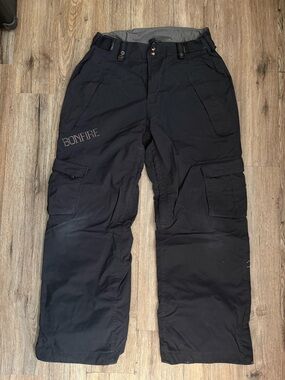 Bonfire Snowboarding Cargo Pants Men’s L Black Ski Snow Outdoors Winter Sports